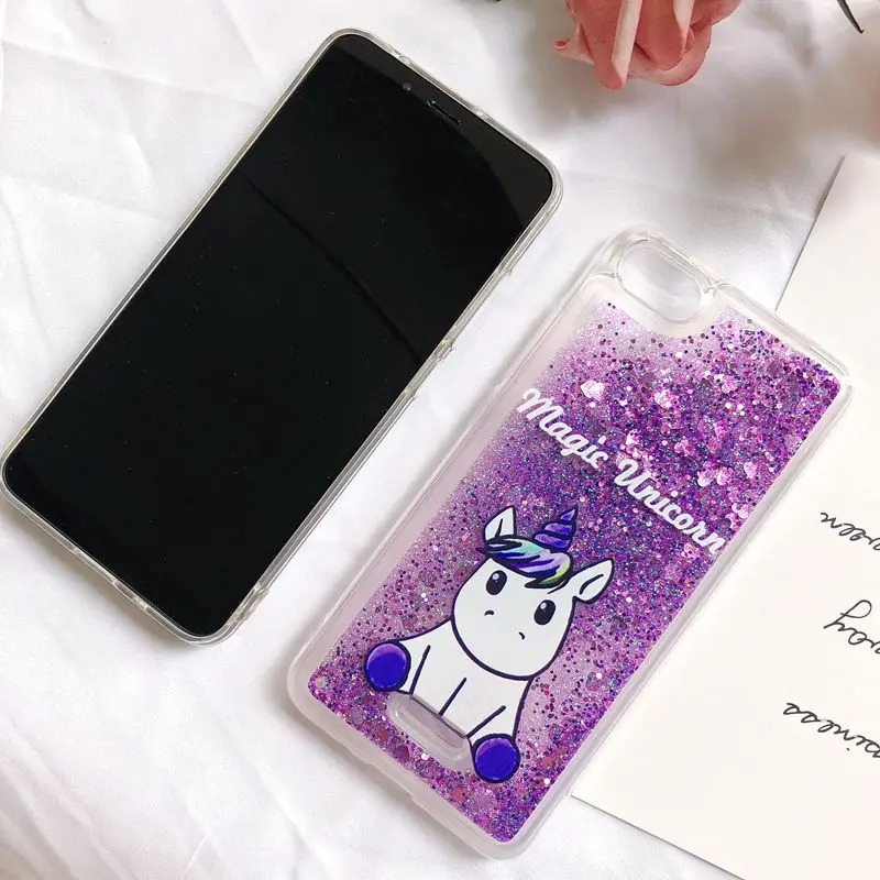 6A Etui Xiaomi Redmi 6A чехол Kawaii Единорог Блестящий жидкий зыбучий песок задняя крышка для Funda Xiaomi Redmi 6 6A Xiomi чехол для телефона