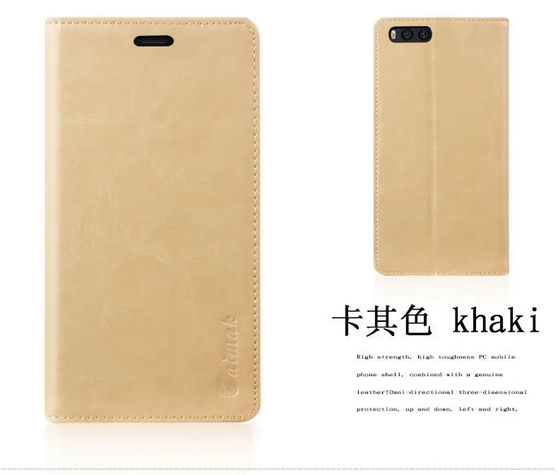 Роскошный кожаный чехол для Xiaomi Mi Note 3 aimak, искусственный кошелек с присоской и отделением для карт, чехол для Xiaomi Mi Note 3 - Цвет: khaki