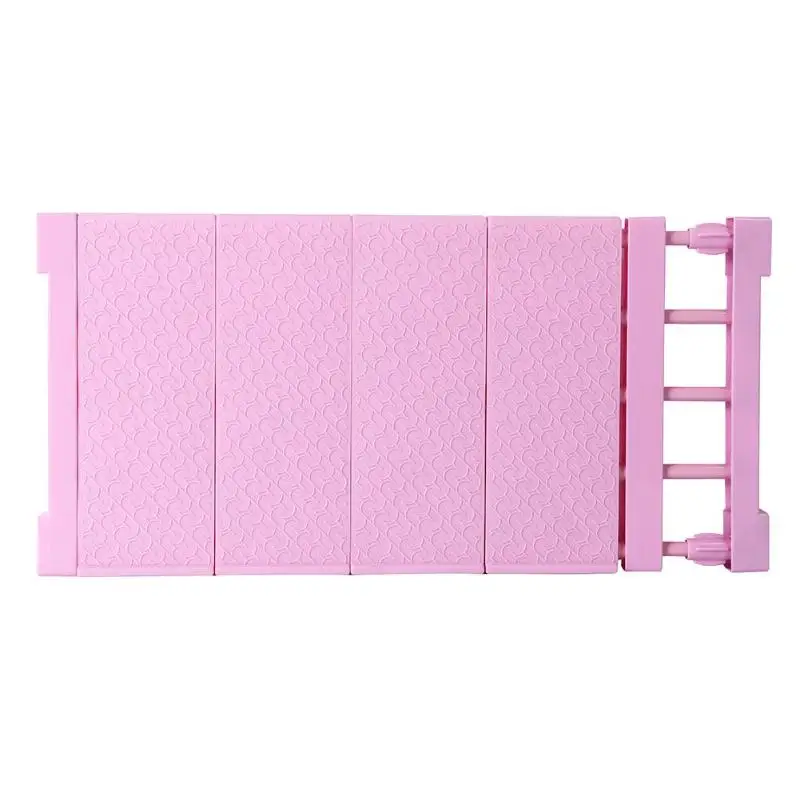 Настенный кухонный стеллаж Экономия пространства полки шкафа держатели регулируемый шкаф, органайзер для хранения полки - Цвет: Pink 50-80cm