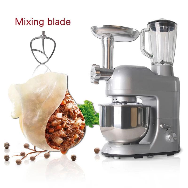 ITOP 12 Functions 3 in 1 Food Processor Mixer Blender Sausage Stuffer Meat Egg Dough Mixer Meat Grinder Fruit Juicer With Jar