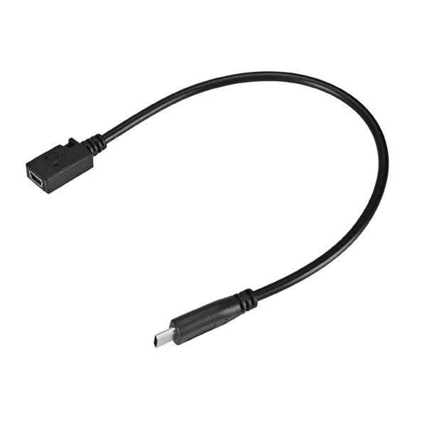 25 см USB 3,1 type C Мужской разъем к женскому Мини Usb type B кабель для передачи данных