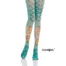 Милые колготки принцессы в стиле Лолиты; высококачественные индивидуальные носки; кружевные красивые колготки для девочек с принтом; 140D; LKW03