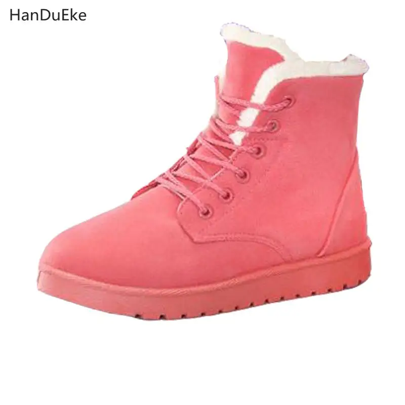 

Winter 2018 new woman comfortable warm suede boots are with fashionable non-slip women's casual Soft flat shoes Fashion Luxury