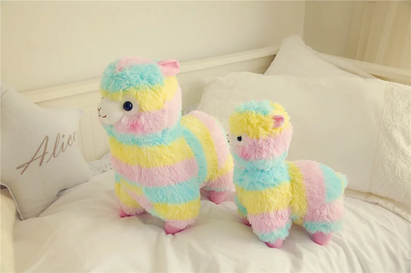 1pcs 35cm 50cm Rainbow Alpaca Plush Sheep Toy Japanese Soft Plush Alpacasso Baby Plush Stuffed Animals Alpaca Gifts (6)