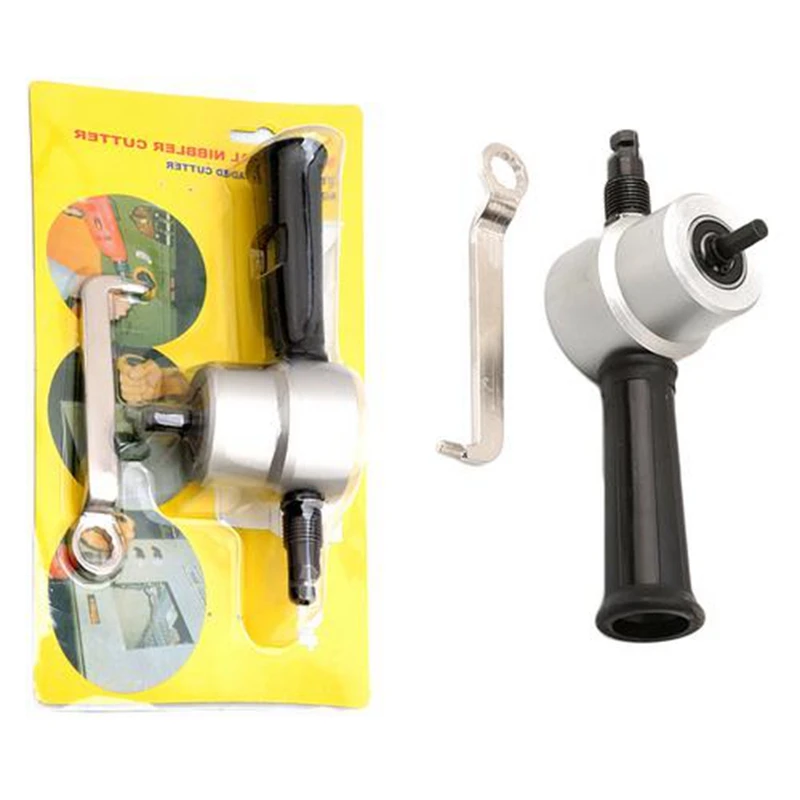 

Double Head Nibble Metal Cutting Sheet Nibbler Saw Cutter Tool Drill Attachment Free Cutting Tool Nibbler Sheet Metal Cut
