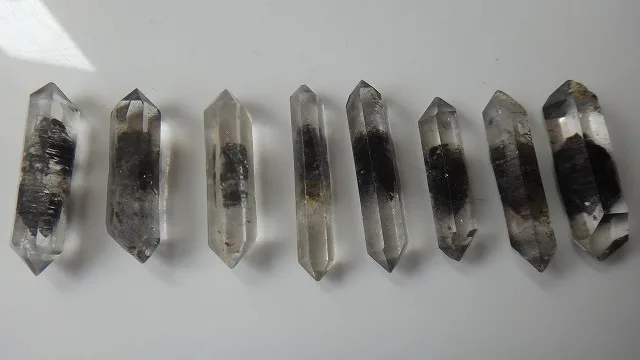 8 A++ Natural Black Ghost Crystal Bone Double End Specimens | Дом и сад