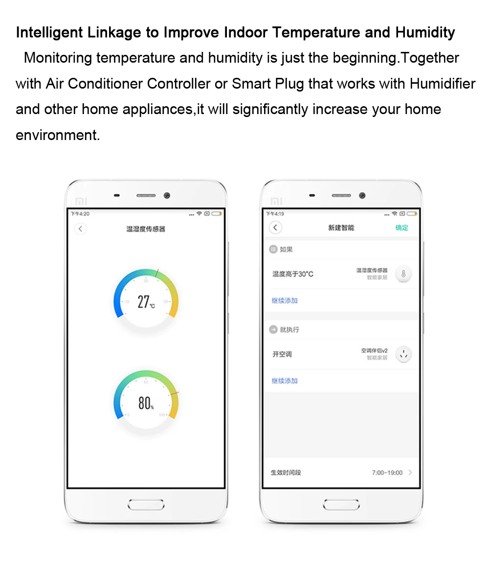 Xiaomi Aqara датчик температуры и влажности умный дом Zigbee Беспроводное управление Mihome шлюз работа с Homekit