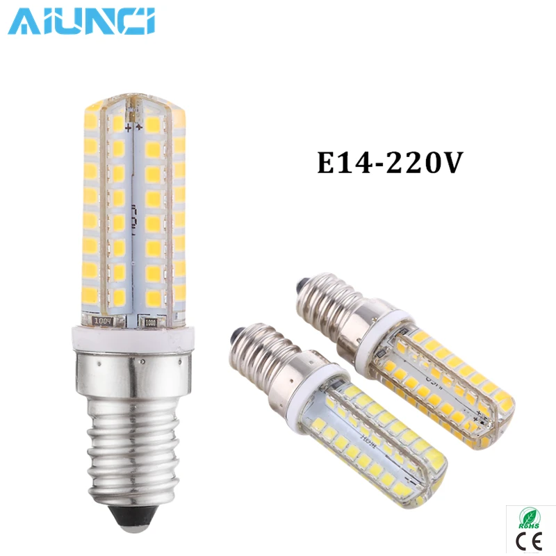 

E14 LED Lamp SMD5730 220V LED Corn Bulb 32 48 64 72LEDs Chandelier Candle LED Light For Home Decoration