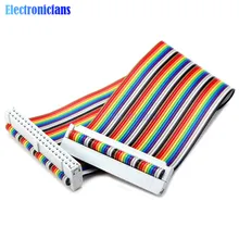 Plus récent 20cm 40 broches 40PIN manière GPIO arc-en-ciel ruban câble pour framboise Pi modèle B/modèle B +