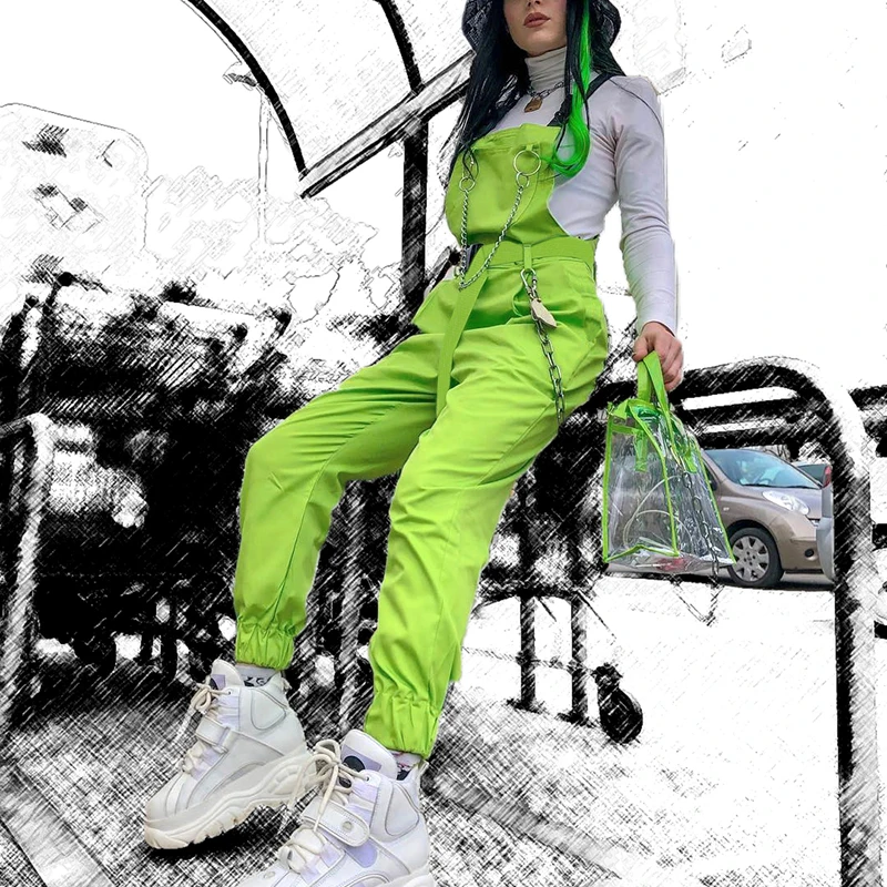 Sweetown флуоресцентный зеленый пояс вставка пояс на пряжке Для мужчин и Для женщин высокое качество модная Всепогодная Толстовка пояск