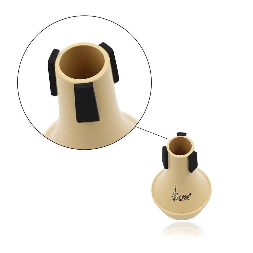 Мини ABS труба глушитель сурдина для трубы духовой инструмент кордин труба глушителя латунные инструменты аксессуары
