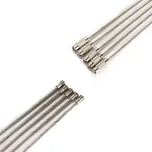 5/10/20 штук Нержавеющая сталь провод-брелок для ключей металлический канат автомобильный брелок для ключей с карабином кабель брелок для ключей, брелок для ключей, открытый Пеший Туризм инструменты