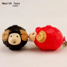 high quality Little sheep LED key chain Flashlight pendant creative gifts 6 colors mix order wholesale