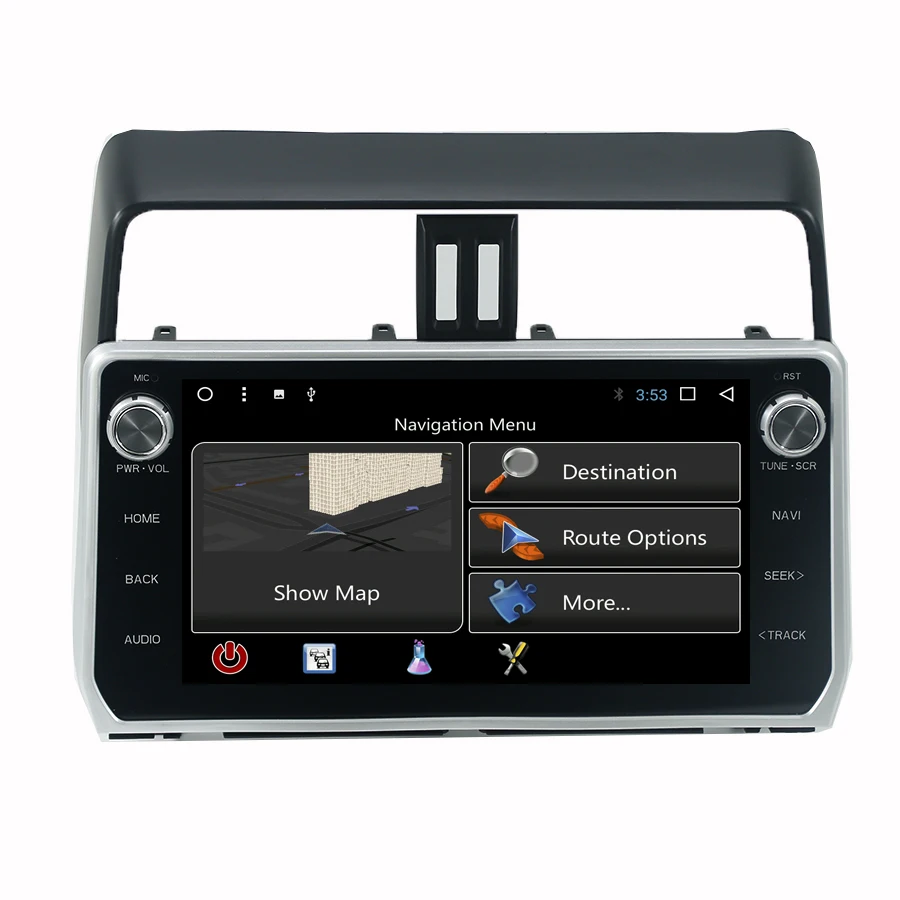 Sale Asvegen 10 " Android 7.1 HD Otca Core Car Vedio Player Navigation Stereo Multimedia Player Auto  Radio For Toyota Prado New 2018 2