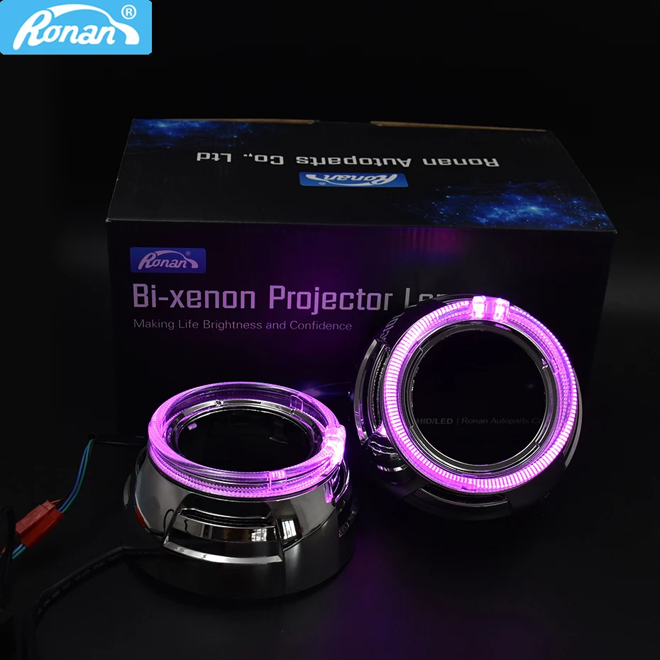 Ronan светодиодный светодиодная маска ангельские глаза кожух белый RGB для Cayenne Q5 Hella
