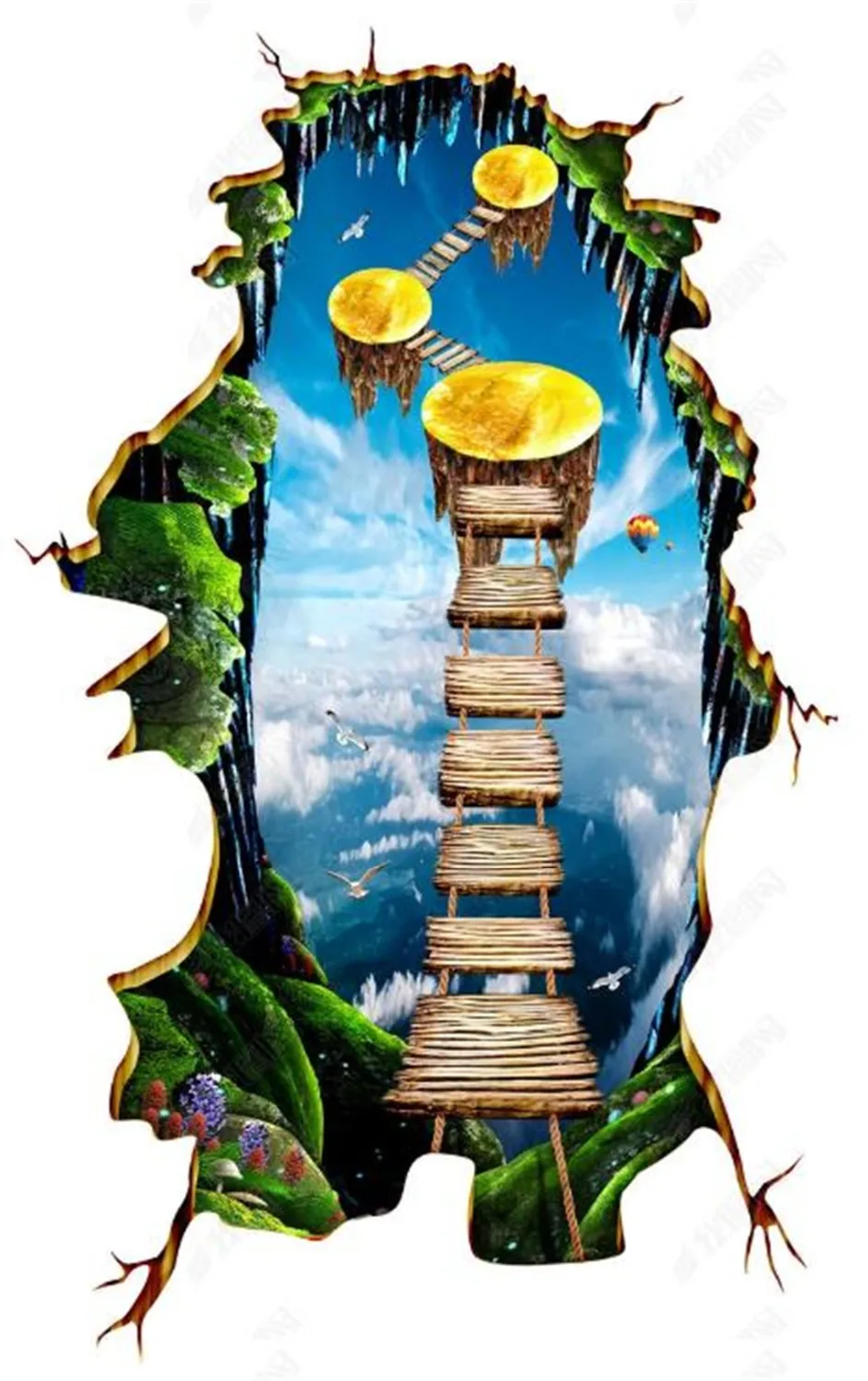 Custom Any Size 3D Mural Wallpaper Large Hand Drawn Outdoor Thrilling Gold Avenue 3D Indoor Floor Decorating Mural Wallpaper