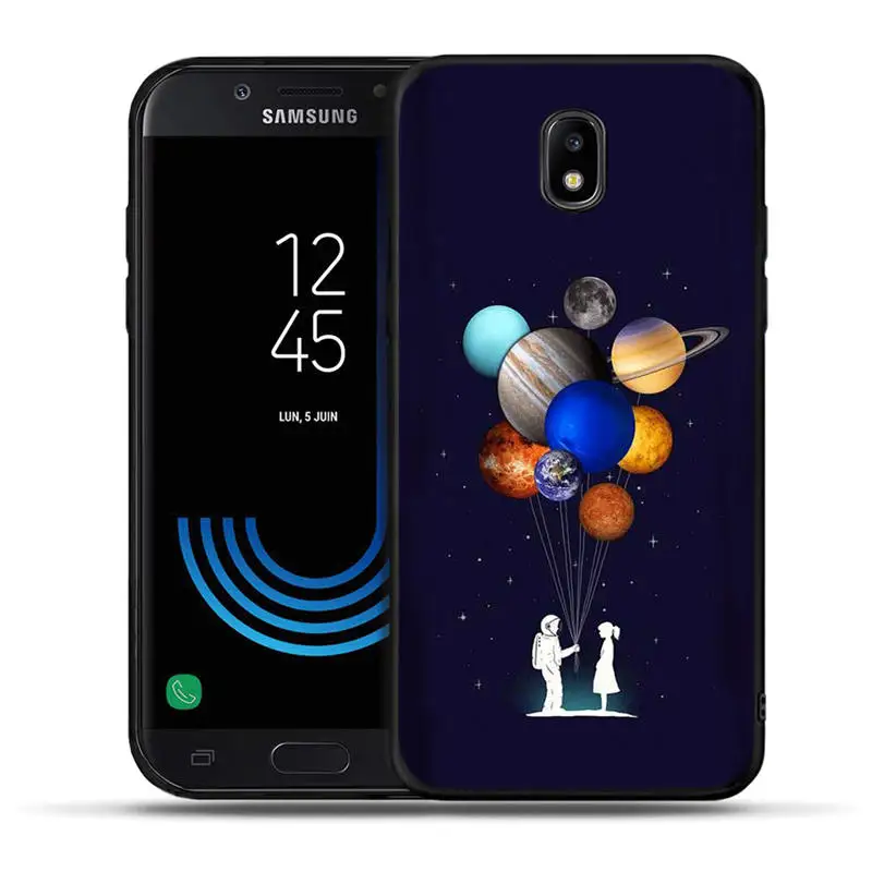 С живописным узором чехол для телефона для samsung Galaxy J3 J5 J7 G530 J6 Черный силиконовый чехол для J3 J5 J330F J530F euit