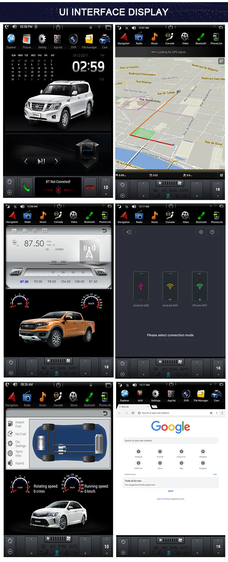 Perfect Navivox Tesla Style Android 7.1 Car Multimedia Player For Ford Ranger 2011-2016 Vertical Screen Car Stereo Autoradio Unit Radio 10