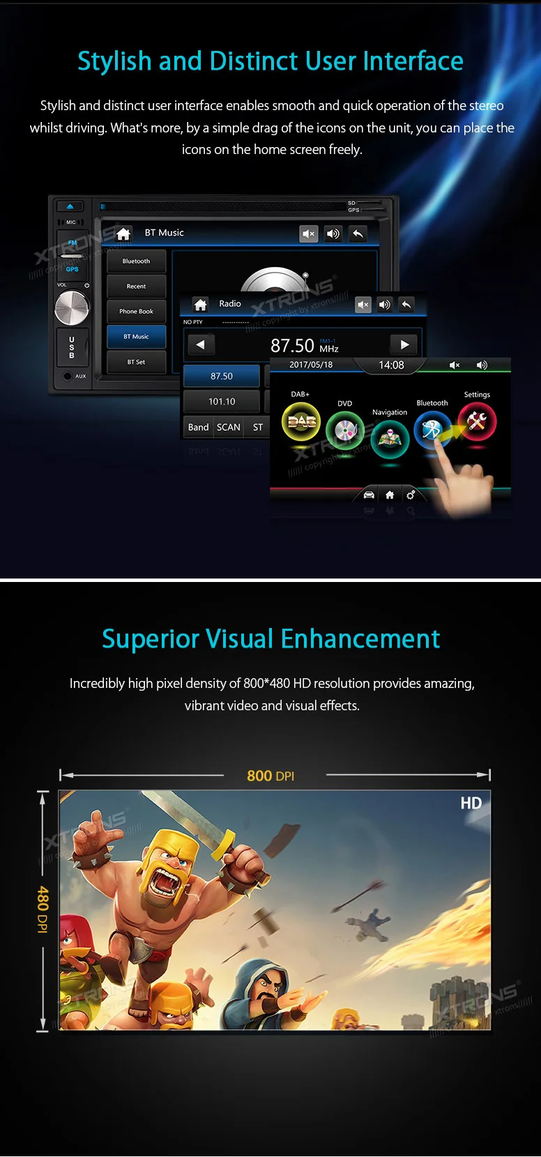 Excellent Universal 6.2 Inch 2 Din Car Radio Stereo DVD Player DAB+ Canbus Auto GPS Navigation USB SD Multimedia 2