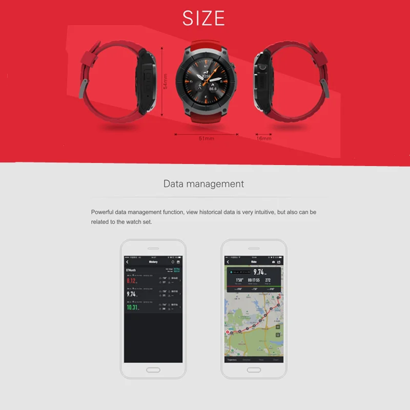 

fitness tracker s958 with 3D Accelerometer Gyroscope stopwatch sleep monitor smartwatch 1.3inch sport wristwatch menPK S3