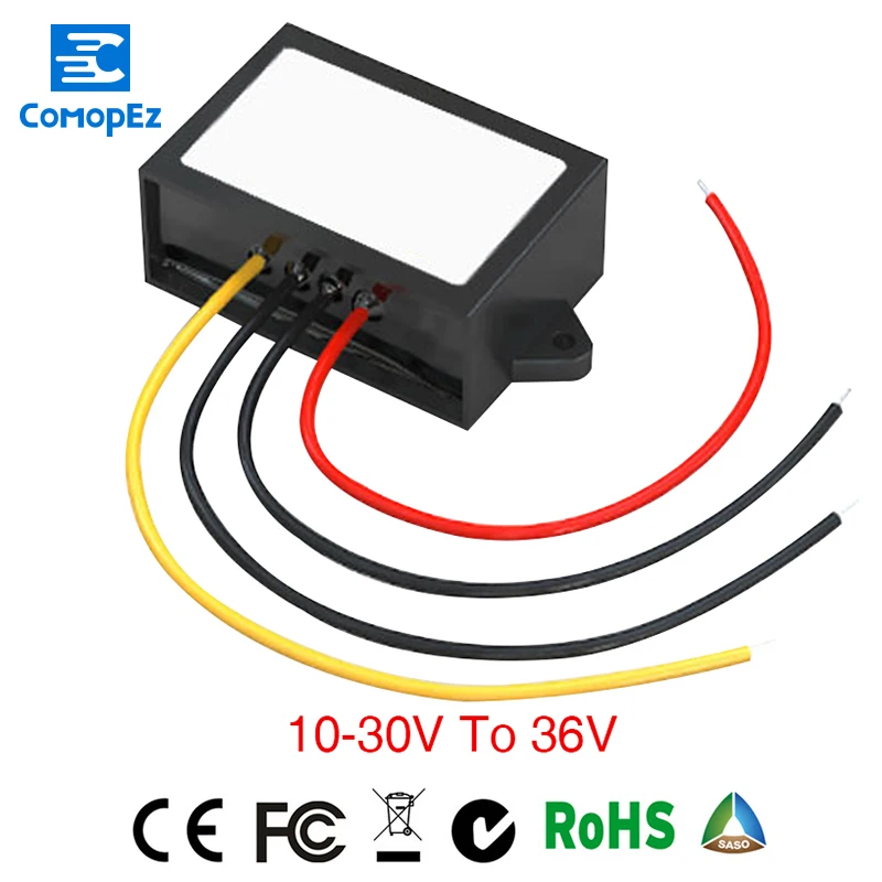 

DC-DC 12V/24V(10-30V) to 36V Step Up Converter for Cars 1A