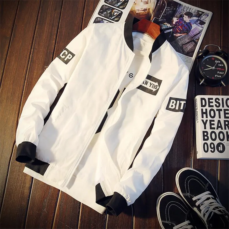 

Mens Bomber Jackets with Patches 2019 New Streetwear Flight Pilot Jacket Men Patch Men's Jacket Slim Fit Cool M-4XL