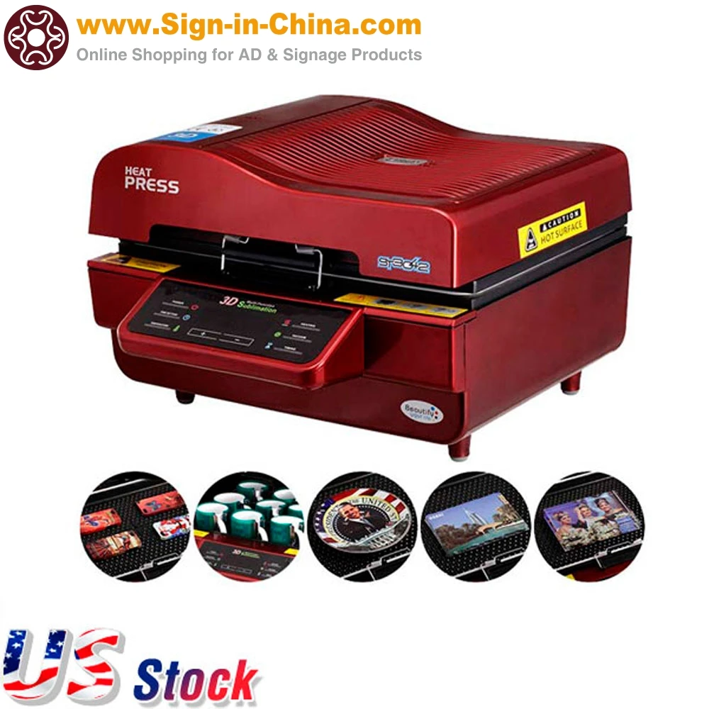 110V 3D Sublimation Heat Press Machine for Phone Cases Mugs Cups Heat