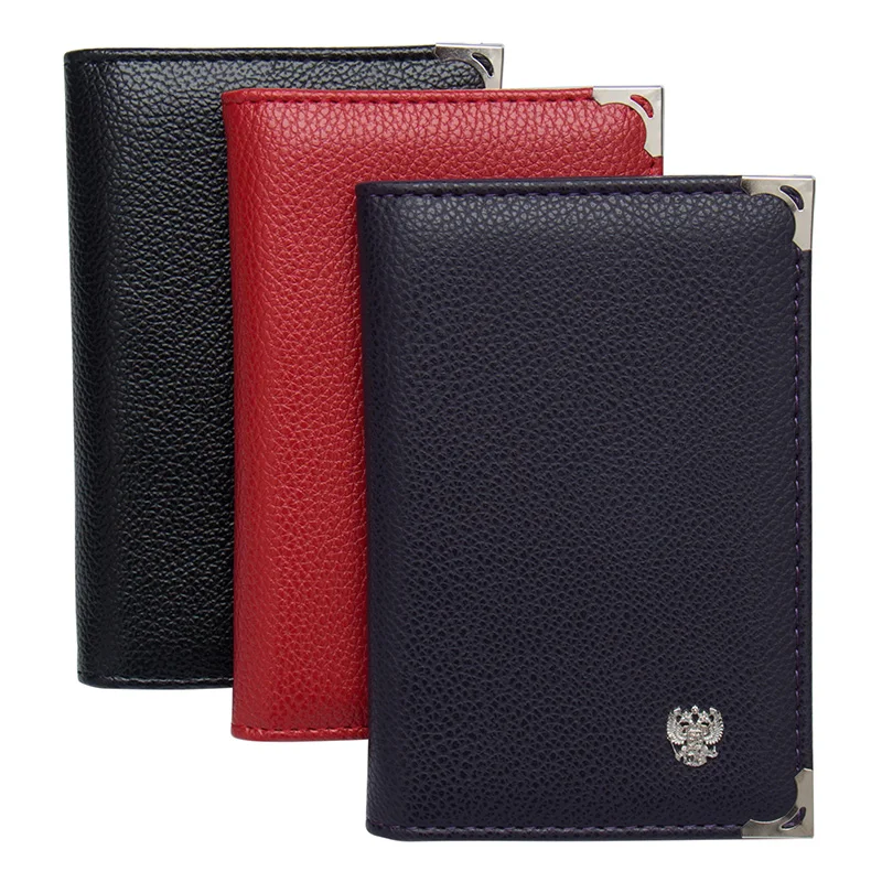 Russian Driver License Holder Cover for Car Driving Documents Business Card ID pu Leather Insurance Case Bag | Багаж и сумки