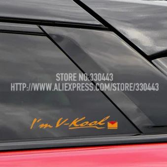 5 Pairs I'm V-cool Sticker on Car window Car decoration sticker reflective sticker Car decal sticker