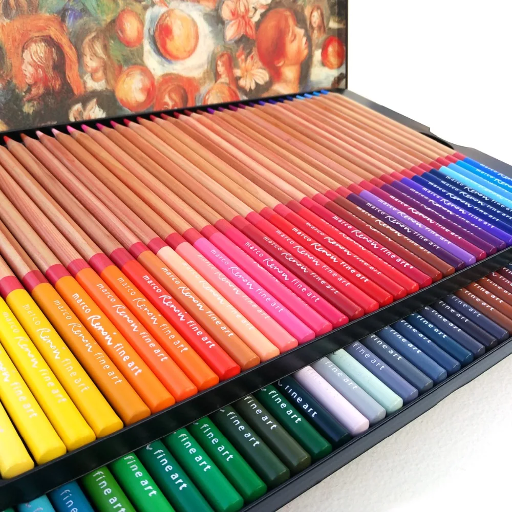 Marco 3100 Matite colorate lapis de cor 72 Matita Colorata Scuola Professionale di Arte Matita Disegno A Base di Olio Non tossico matite Set in Marco 3100