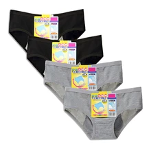 4 pçs/lote roupa interior briefs-dias da semana à prova de vazamento breve proteção calcinha macia da menina grande adolescente incontinência menstruação