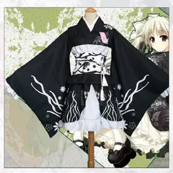 Yosuga no Косплей Сора костюм Сора кимоно Касугано Лолита платья японское Летнее нарядное кимоно женское платье
