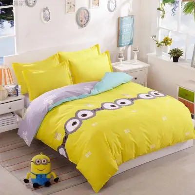 

4PCS Bedding Set Duvet Cover Set His Side&Her Side Home Textiles Housse de Couette Bed Linen Sheet Pillow Cover 3D Queen King
