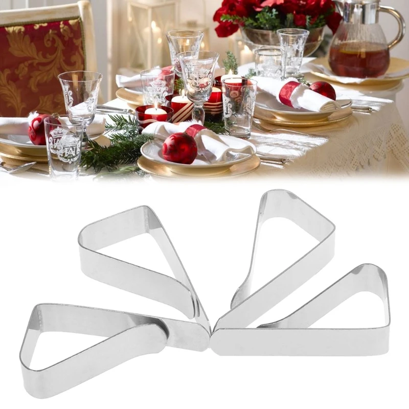 

Picnic 4Pcs Table Cloth Tablecloth Clip Clamp Holder For Party Wedding Stainless Steel bag clips