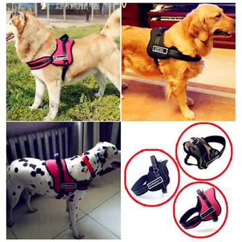 

2016 New Nylon Pet Dogs Pulling Training Chest Harness Large Dog Sport Working Dogs Fit For Husky Pitbull Lage Breeds