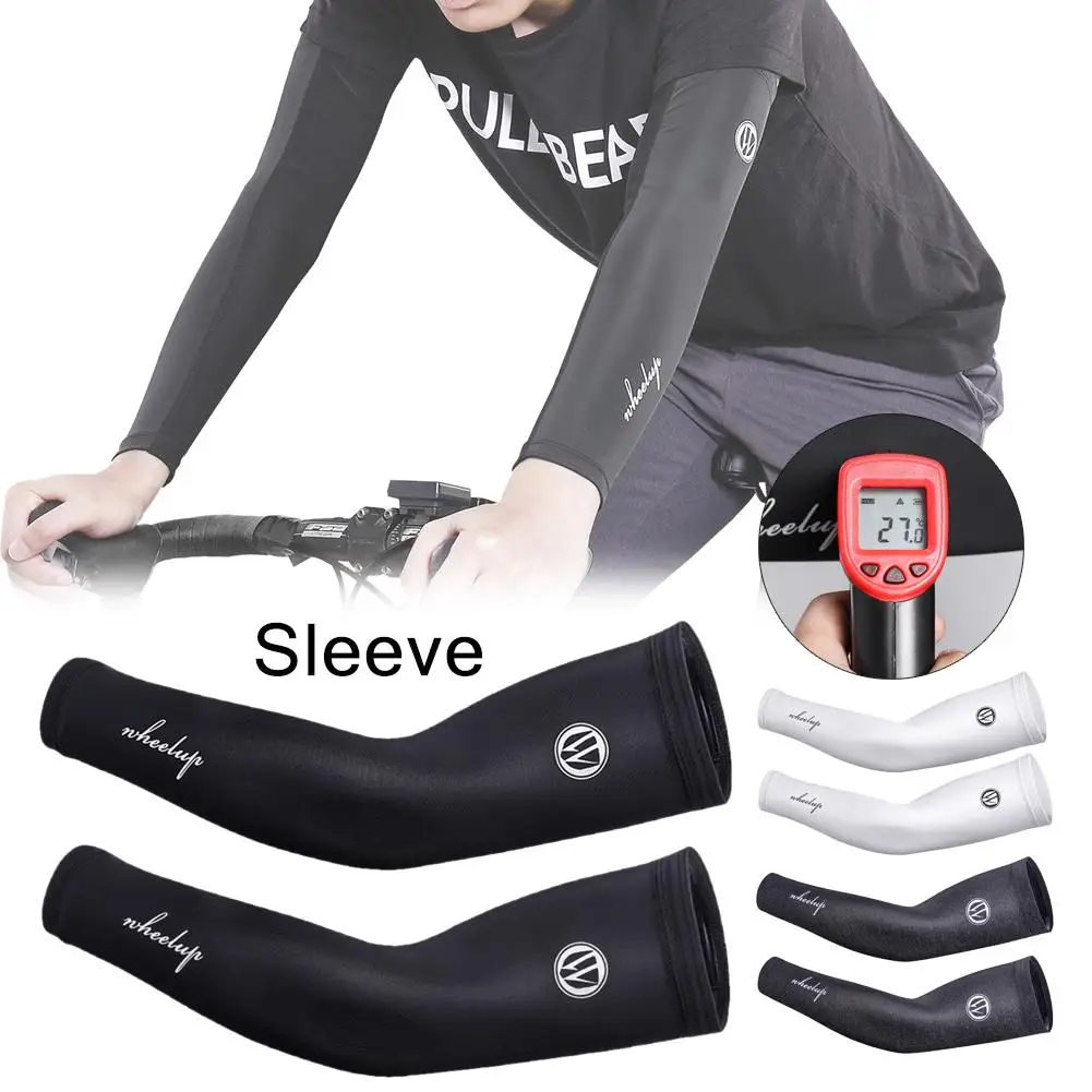 

2019 New 1 Pair Cooling Arm Sleeves Cover UV Sun Protection Bike Racing Basketball Golf Athletic Sport Unisex Sport Arm Sleeves