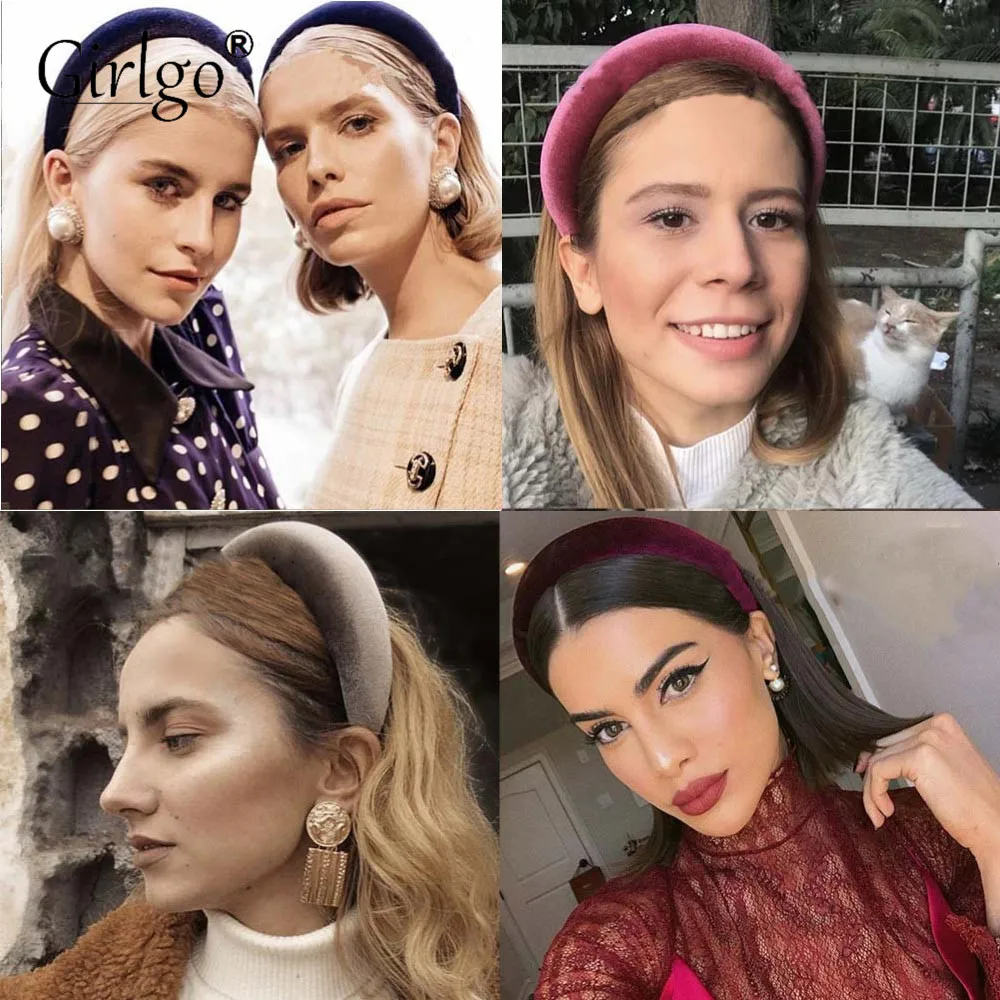 

Girlgo Cotton Hairbands for Women Cute Wedding Party Hair Accessories Brand Design Bohemian Handmade Headbands Gifts Wholesale