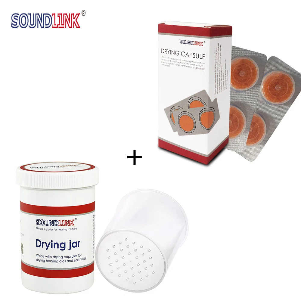 Hearing Aid Aids Drying Capsule Dehumidifier Dryer Dry Cup (Two Cards