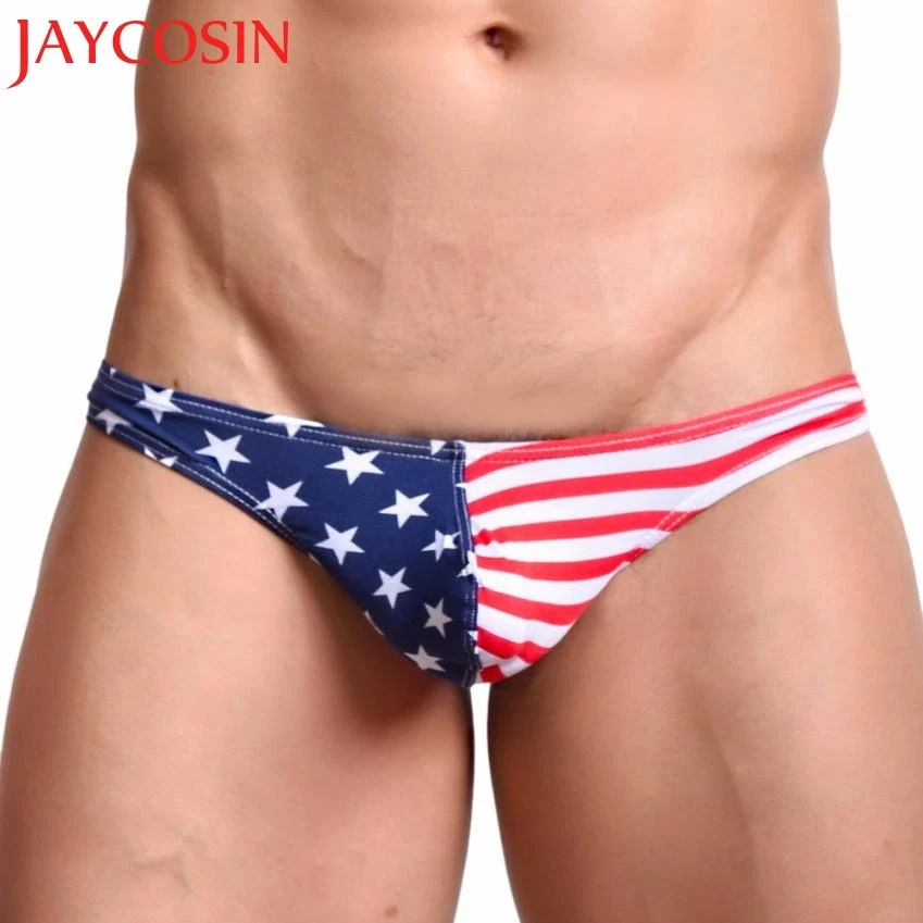 

JAYCOSIN Newly 2018 Fashion Mens Flag Sexy Striped Underwear Men's Briefs Shorts Underpants panties man dropshipped Jun 14