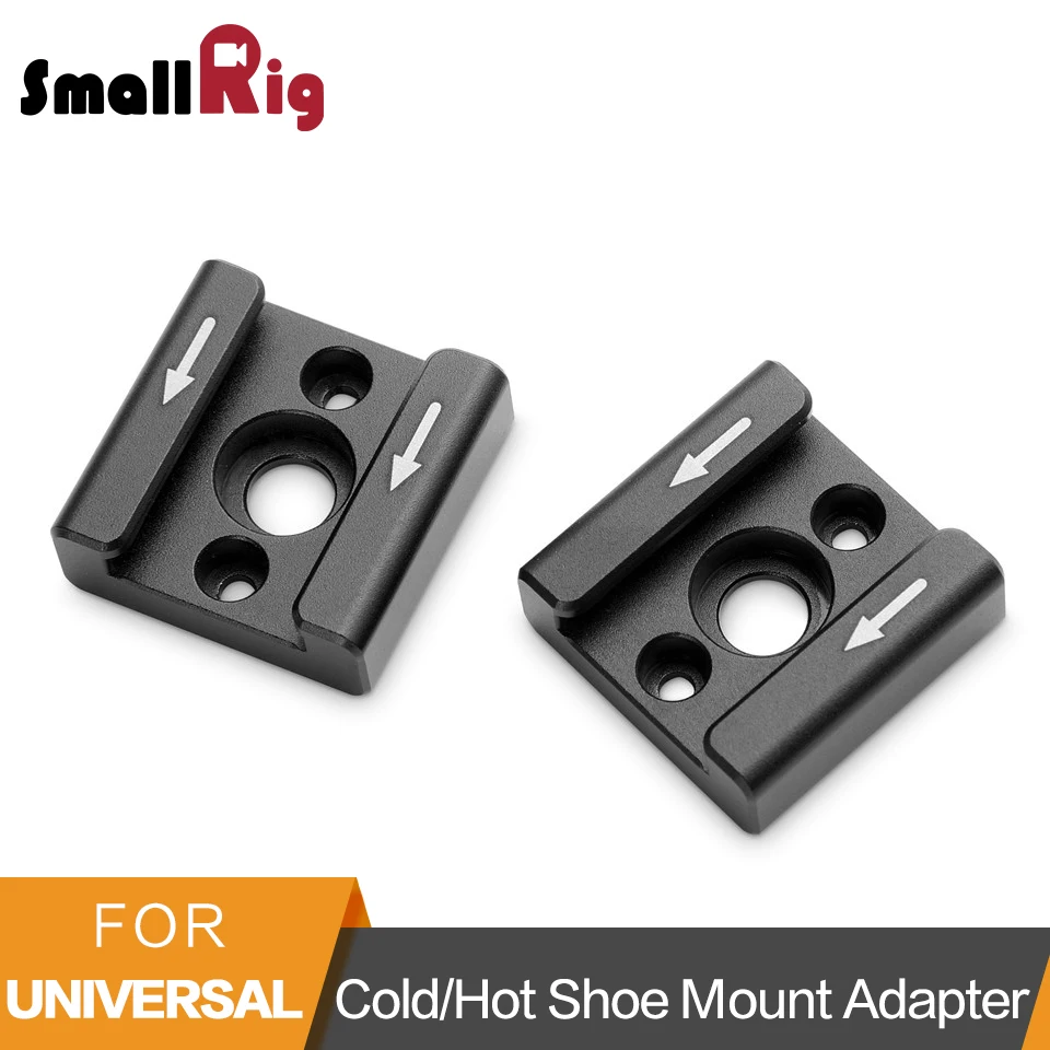 Smallrig Cold Shoe Mount Adapter With 1 4 Screws To Mount Led