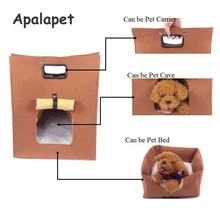 Multifunction Dog Cat Bed 3 Uses Pet House Can Be Pet Carrier Dog Cave Pet Bed With Mesh Door For Small Dog Cat