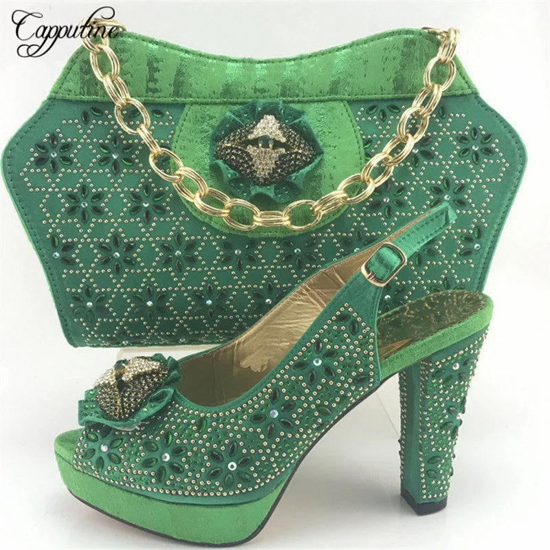 

Capputine Hot Selling Shoes And Bag Set Italian Shoes With Matching Bags African Shoes And Matching Bag Wedding Shoes ME7713