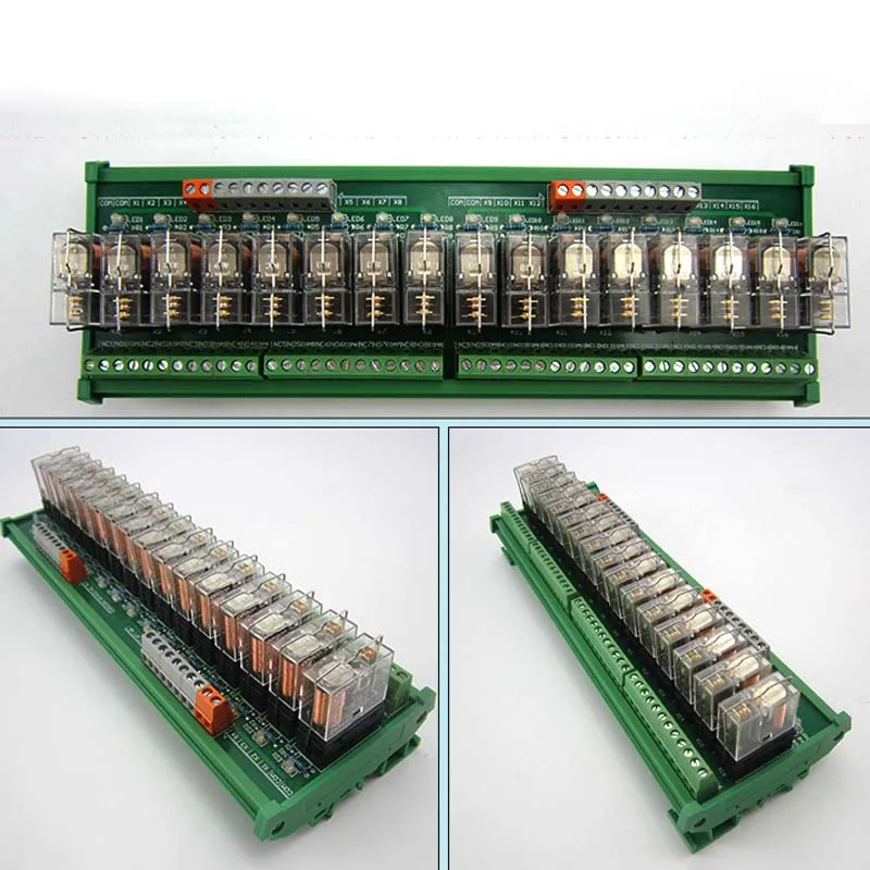 16-way модуль реле omron Многоканальная система твердотельные реле ПЛК Плата усилителя