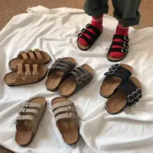 New casual boys Kids Slippers Summer Beach Children Cork Sandals Family Shoes Toddler Barefoot Flats Girls Slipper