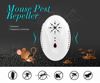 

ON SALE Electronic Ultrasonic Mouse Pest Repeller Plug-in Type Repellent to Mouse Cockroach Mosquito