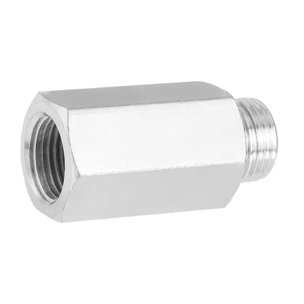 

Stainless Steel Oxygen Sensor O2 M18 x1.5 Extension Extender Spacer Exhaust Silver Car Accessories