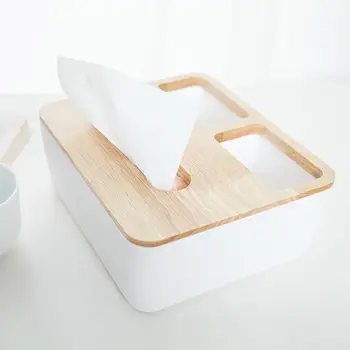 

European-Style Craft Simple Wooden Tissue Box Receive A Case The Solid Wood Tissue Sobbed Carton Boxes