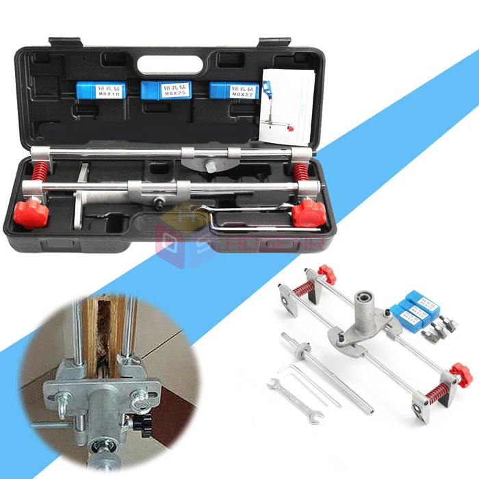 Professional Locksmith Woodworking Door Lock Mortiser Kit Hole Saw