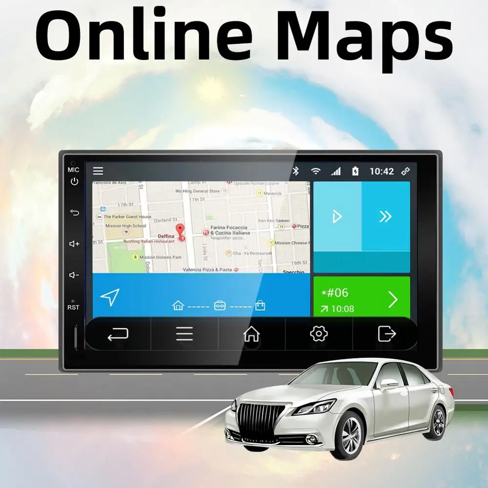 Bosion 2din автомобильный Радио DVD Android 9 0 мультимедийный плеер авторадио 7