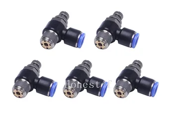 

Pneumatic Push to Connect Coupler 3/8" OD Tube x 3/8" Male NPT Meter Out Flow Speed Control Fitting